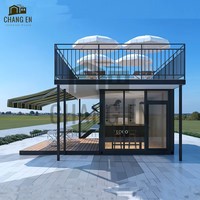 JHCE1 Mini-maison de café en structure conteneur chinoise, préfabriquée, moderne, en panneaux sandwich d'acier, respirante, couleur personnalisable