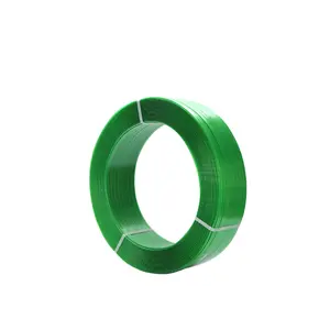 0.8 palet ambalaj şartname için evcil hayvan kayışı * 16mm yeşil Polyester plastik çember bandı