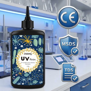 Kit de résine UV personnalisé à marque privée 500g - Résine UV durcissable en gros pour la production de bijoux sur mesure - Type dur MSDS - Product Image 5