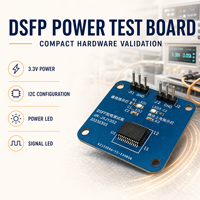 Carte de test DSFP compacte 38x40mm pour l'intégration système -45°C à +85°C, carte de test d'âge pour module optique à large plage de température