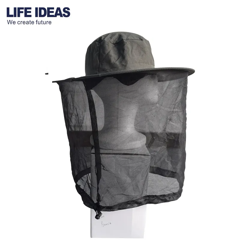 Wholesale Portable Mosquito Net Hat/Outdoor Fishing Hat With Mosquito Net