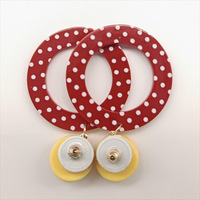 Boucles d'oreilles vintage à pois ludiques, nouveau design, personnalité tendance, simples, élégantes, polyvalentes, diverses boucles d'oreilles, accessoires de charme