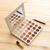 Texture crémeuse lisse facile à appliquer ombre à paupières faible quantité minimale de commande à personnalisé ombre à paupières Nudes and Browns mat neutre palette d'ombres à paupières
