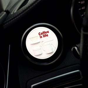 Diffuseur d'arômes de café de luxe pour voiture, ensemble de parfum d'ambiance longue durée avec huile parfumée, coffret cadeau pour l'intérieur de la voiture - Product Image 1