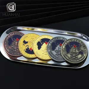 Moneta Personalizzata con Logo Aziendale, Design 3D, Ancora in Bronzo Antico - Product Image 4