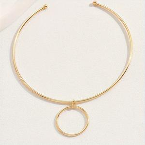 YW, accesorios elegantes y de moda, gargantillas de cuello circular de Metal, collares de joyería para mujer - Product Image 2