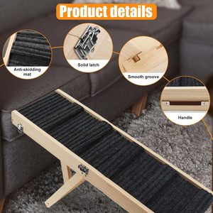 Escaleras portátiles para mascotas Rampa plegable para perros pequeños Rampa para perros para sofá - Product Image 5