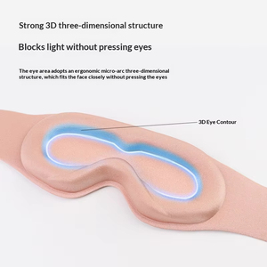 <span class=keywords><strong>Masque</strong></span> de sommeil 3D intégré, blocage de la lumière tridimensionnel, mousse à mémoire de forme pour le <span class=keywords><strong>nez</strong></span>, style allongé lesté pour dormir - Product Image 5