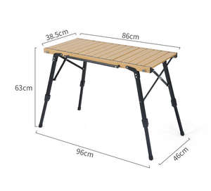 Mesa Plegable Multifuncional de Aleación de Aluminio de Nuevo Diseño, Mesa de Picnic Ligera para Exteriores, Mesa de Campamento IGT Plegable para Picnic y Barbacoa - Product Image 3