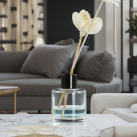 Diffuseur de parfum d'ambiance de luxe pour hôtel et maison, bouteille d'huile essentielle aromatique, diffuseur à bâtonnets, pulvérisateur à pompe avec impression sérigraphique