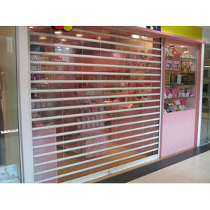 Portes de garage automatiques à enroulement rapide en acier inoxydable transparent en plastique innovant à enroulement interne - Product Image 3