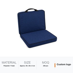 Stadium <b>Seat</b> Cushion Foldable <b>Foam</b> <b>Pad</b> Polyester Cover Carry Handle Custom Logo Screen Printed Bleacher Gift - Product Image 6