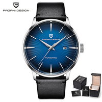 Montre automatique mécanique de luxe pour homme PAGANI Design 2770, bracelet en cuir, étanche, montre de style classique avec mouvement ETA