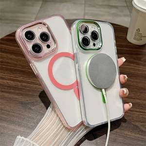 Coque magnétique transparente intégrale antichoc pour iPhone 17 Pro Max avec découpe précise pour l'objectif, protection de téléphone - Product Image 1