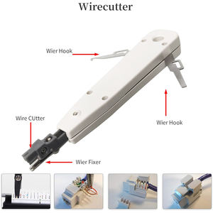 Kit d'outils manuels industriels de qualité OEM pour câbles réseau : testeur LAN, coupe-câbles, tournevis, pince à sertir RJ45, outils métriques - Product Image 4