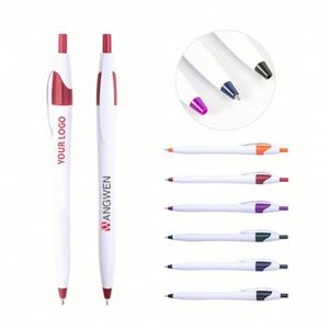 Stylo bille promotionnel à prix compétitif, personnalisable avec logo, en plastique, pour fournitures de bureau - Product Image 1
