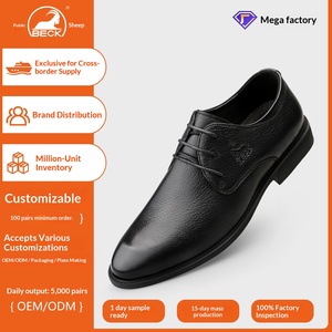 Chaussures habillées pour hommes personnalisées, à bout pointu, à lacets, respirantes, imperméables, en cuir de vachette pleine fleur, style britannique, en cuir véritable - Product Image 3