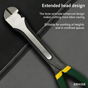 <span class=keywords><strong>Pince</strong></span> à dénuder électrique à bec coudé, extra-longue, à bec décalé, à bec long et pointu, en acier, avec poignée ABS OEM - Product Image 5
