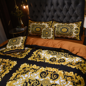 Nuovo <span class=keywords><strong>Set</strong></span> di biancheria da letto in cotone egiziano Jacquard ad alta precisione 500TC di stile - Product Image 2
