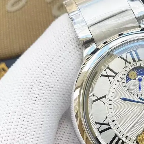 Commercial blockbuster timing tourbillon simple men's 41mm chronograph watch
