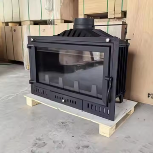 Hot <strong>Sale</strong> Modern Stainless Steel Built-In Fireplace Insert Matt Black Indoor <strong>Wood</strong> Burning <strong>Stove</strong> Supports Wooden Household Outdoor - Product Image 1