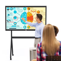 Tableau blanc interactif intelligent tout-en-un HONGNUO avec écran tactile interactif, panneau plat interactif pour réunions, tableau blanc intelligent interactif