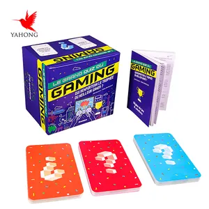주문 엄밀한 상자 포장 아트지 인쇄 풀 컬러 게임 카드 아이 지침서를 가진 교육 주문 플래시 카드 게임
