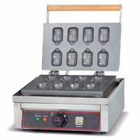Machine à Snacks Commerciale Gaz et Électrique, Robuste en Acier Inoxydable, Multifonction pour Gaufres, Takoyaki, Crêpes, Grande Capacité