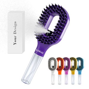 0728 Dual Use Dry Wet Hair <b>Smooth</b> Silky Mist <b>Brush</b> Lightweight Portable Reduce Frizz Salon - Product Image 1