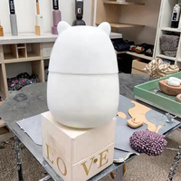 Nouveau jouet de coulée de fluide DIY Capybara mignon de dessin animé de 16 cm, embryon blanc avec tirelire