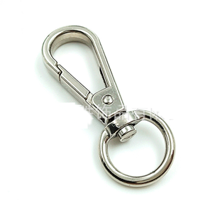 Mousqueton carré en acier inoxydable de 2 pouces x 0,5 pouce avec boucle de lanière et anse pivotante - Product Image 2