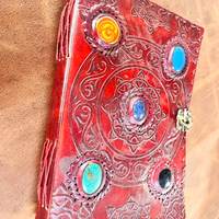 Meilleure qualité Vintage Journal relié imprimé en cuir pur A4/A5/A6 100 Pages intérieures cahier de papier vierge de qualité