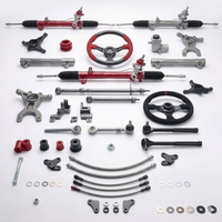 Kit de modification complet de crémaillère de direction automobile en aluminium CNC sur mesure, OEM ODM, pour voiture de performance, avec biellette de direction et usinage par électroérosion à fil