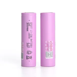 Genuine 30EF 3000mAh 35A 18650 IMR Battery For Consumer Electronics And Home Appliances Purple PK 18650 30q HG2 25R VTC6