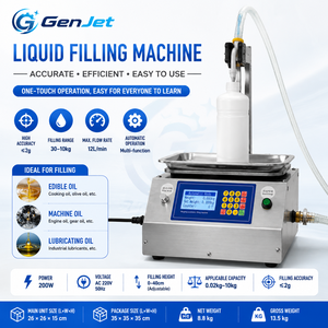 Machine de remplissage de liquides (huiles comestibles et lubrifiantes) la plus populaire, 12 L par minute, avec contrô<span class=keywords><strong>le</strong></span> du poids pour bouteilles d'huile moteur et d'huile <span class=keywords><strong>parfum</strong></span>ée - Product Image 1