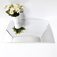 AYSHA pas cher sans cadre écologique Art Déco carré loupe miroir concave 2x3x5 pouces pour salle de bain
