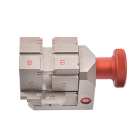 Mâchoire principale S1 (mâchoire à 4 voies) pour clés standard/laser/à fossettes pour machine à tailler les clés Alpha Pro & Alpha & Beta