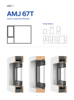 Ventanas Abatibles Modernas AMJ de Doble Vidrio Templado Insonorizadas, Ventana Corredera de Aluminio con Rotura de Puente Térmico NFRC