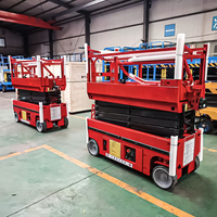 Plateforme de travail surélevée autopropulsée à batterie, ciseaux électriques de 300 kg, 6 m, 8 m, 10 m, 12 m, pour travaux mobiles