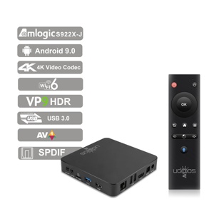 <span class=keywords><strong>UGOOS</strong></span>-Decodificador de TV inteligente AM6B <span class=keywords><strong>Plus</strong></span>, decodificador con Android 9,0, Amlogic, LPDDR4, 4GB RAM, 32GB, 1000M, BT5.0, <span class=keywords><strong>AM6</strong></span> <span class=keywords><strong>Plus</strong></span>, Wifi6, 4K, 2 unidades - Product Image 1