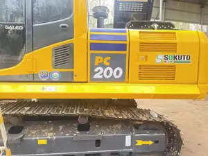 Factory sales long arm electric hydraulic japan Komatsu 200-8 Second hand cat excavators