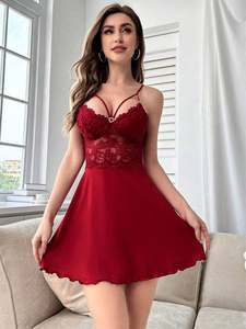 Sfy-y1559 Lingerie érotique sexy en maille transparente, robe camisole érotique séduisante, vêtements de détente pour femmes - Product Image 3