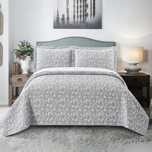 طقم لحاف بحجم كبير مع غطاء ناعم ووسادة من البوليستر - Product Image 1