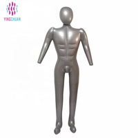 Mannequin masculin gonflable en PVC durable, mannequin de corps entier