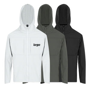 Y-KK Full Zipper <b>Workout</b> <b>Jacket</b> Thin Fleece Waterproof Fabric Blank Hoodies <b>Jacket</b> - Product Image 1