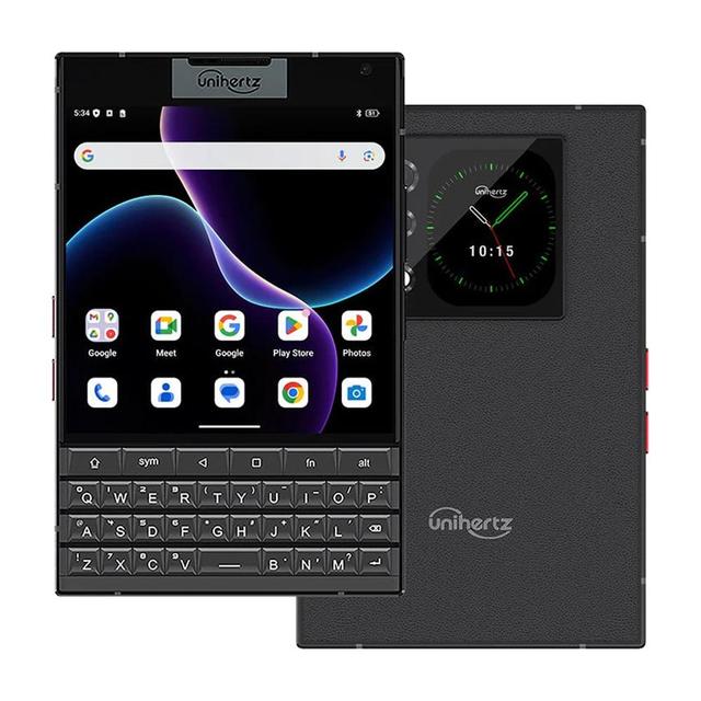 Unihertz Titan 2 Dual Screen Android Rugged Phone with QWERTY Keyboard 12GB+512GB Fingerprint Unlock Dual SIM 5050mAh