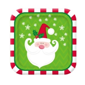 Đĩa Giấy Trắng Dùng Một Lần 300gsm Đĩa Giấy Giáng Sinh Tiếp Xúc Thực Phẩm Đĩa Giấy Ăn Tối Hình Vuông 350gsm 7 "9" 10.5" - Product Image 4