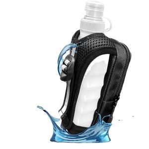 ハンドヘルドポリエステル素材ボトルバッグ手持ち式ランニングウォーターボトルバッグ - Product Image 1