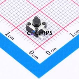 TP11312640 Tactile Switch Through hole Component (THT) Switch Single Pole Single Throw Round Button 2.6N Through Hole - Product Image 1