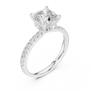 แหวนทองประดับเพชรแล็บโกรว์สำหรับผู้หญิง ดีไซน์คลาสสิก ทอง 10Kt 14Kt 18Kt 22Kt เครื่องประดับหรูหราสำหรับงานหมั้นและสวมใส่ในชีวิตประจำวัน - Product Image 4